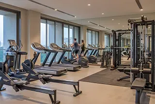 Gymnasium at Sowparnika Whitefield Hoskote